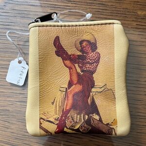 Vintage Coin Purse Cowgirl Print